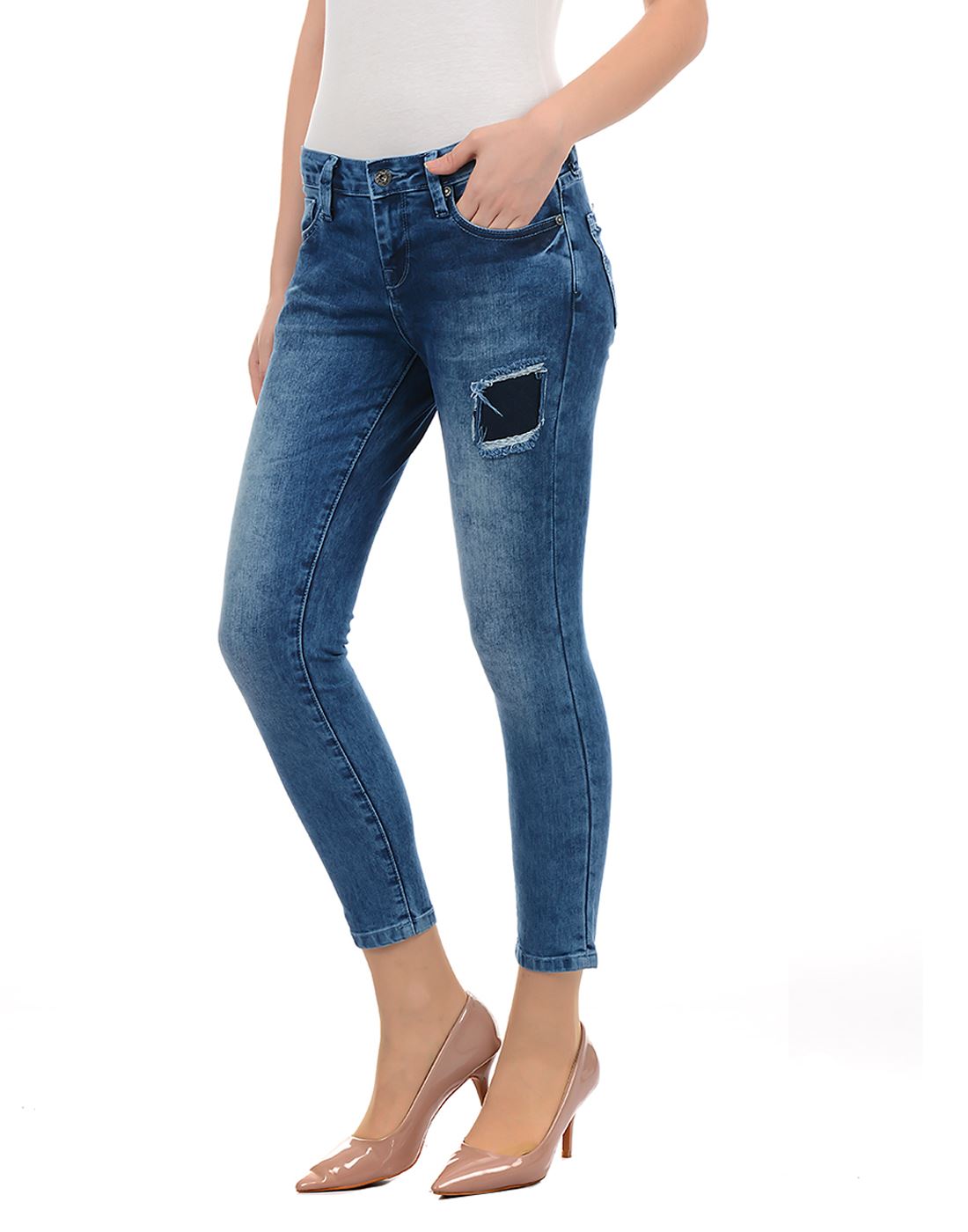 Pepe Jeans London Women Casual Wear Blue Jeans